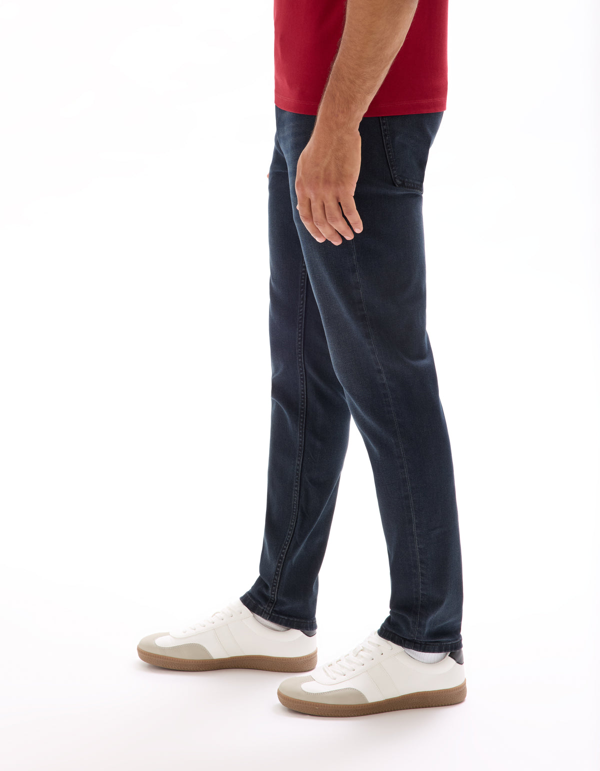 Slim Fit 100% Cotton Solid Jeans