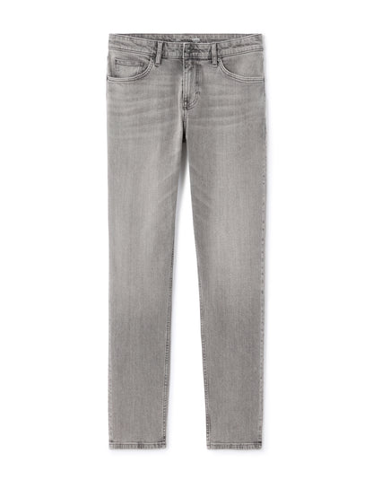 Celio Solid Slim Fit Cotton Grey Jeans