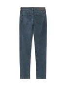 Slim Fit 100% Cotton Solid Jeans - Navy Blue