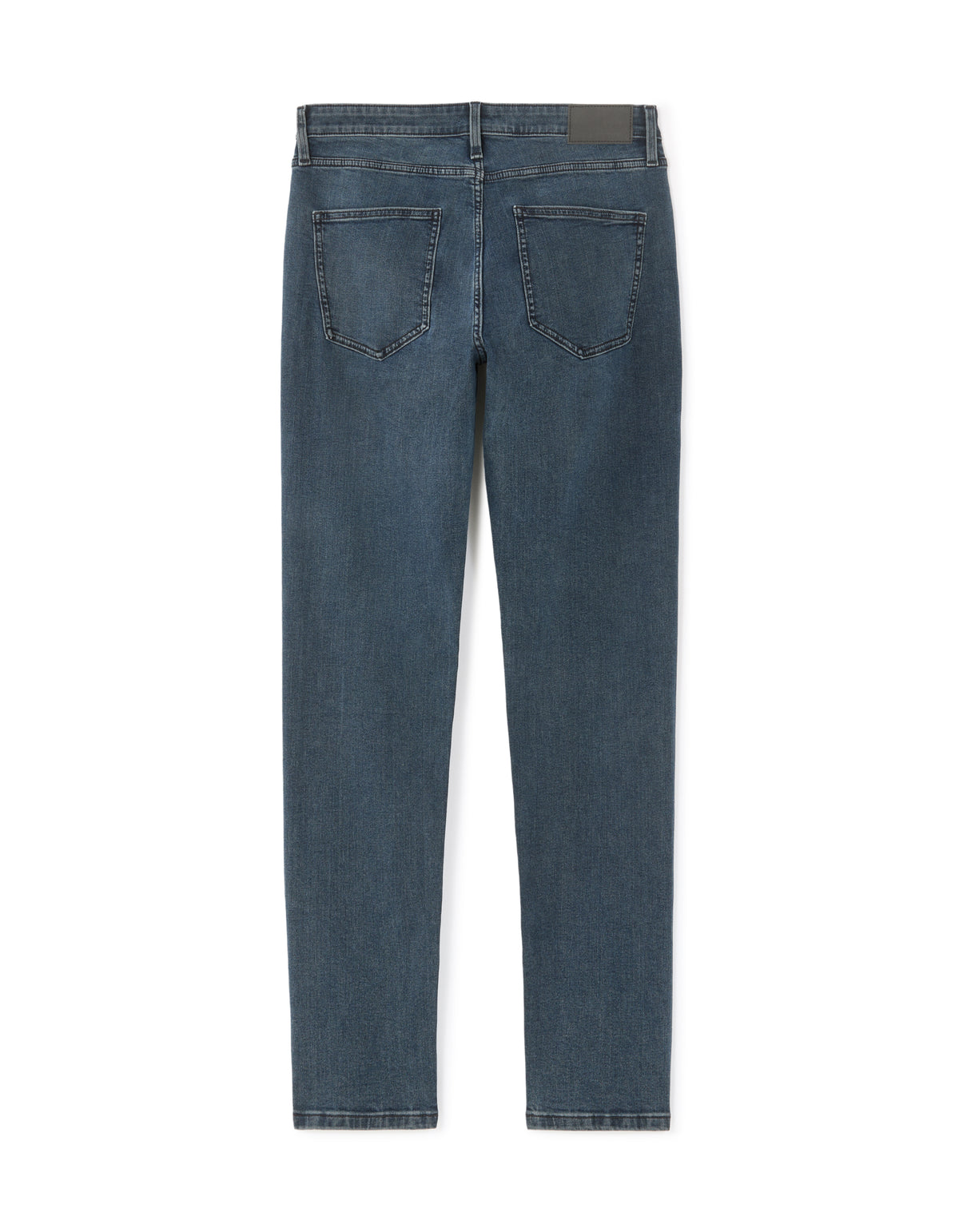 Slim Fit 100% Cotton Solid Jeans - Navy Blue