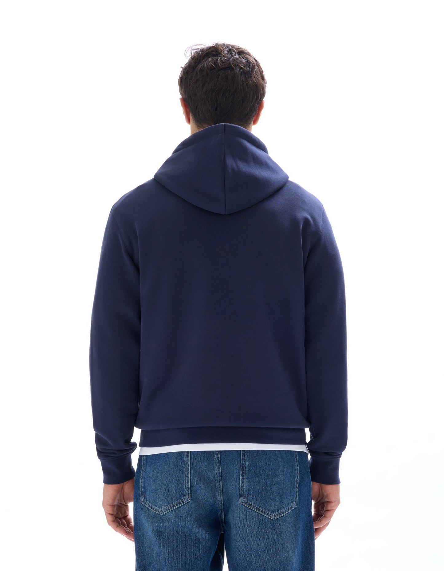 Regular Fit 100% Cotton Solid Hooded Sweatshirt