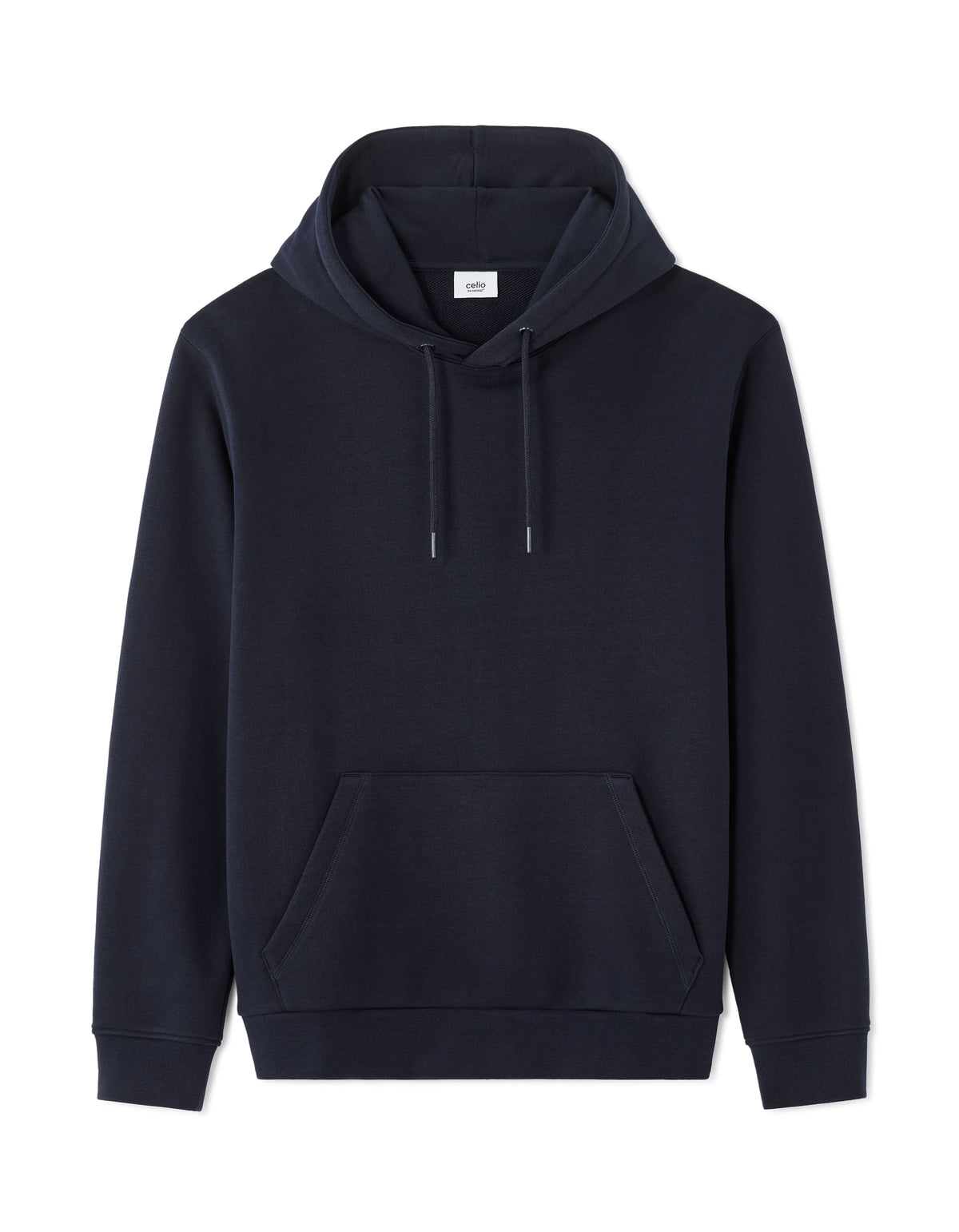 Regular Fit 100% Cotton Solid Hooded Sweatshirt