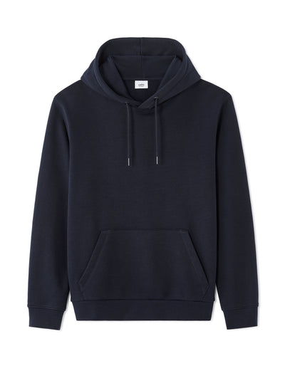 Regular Fit 100% Cotton Solid Hooded Sweatshirt