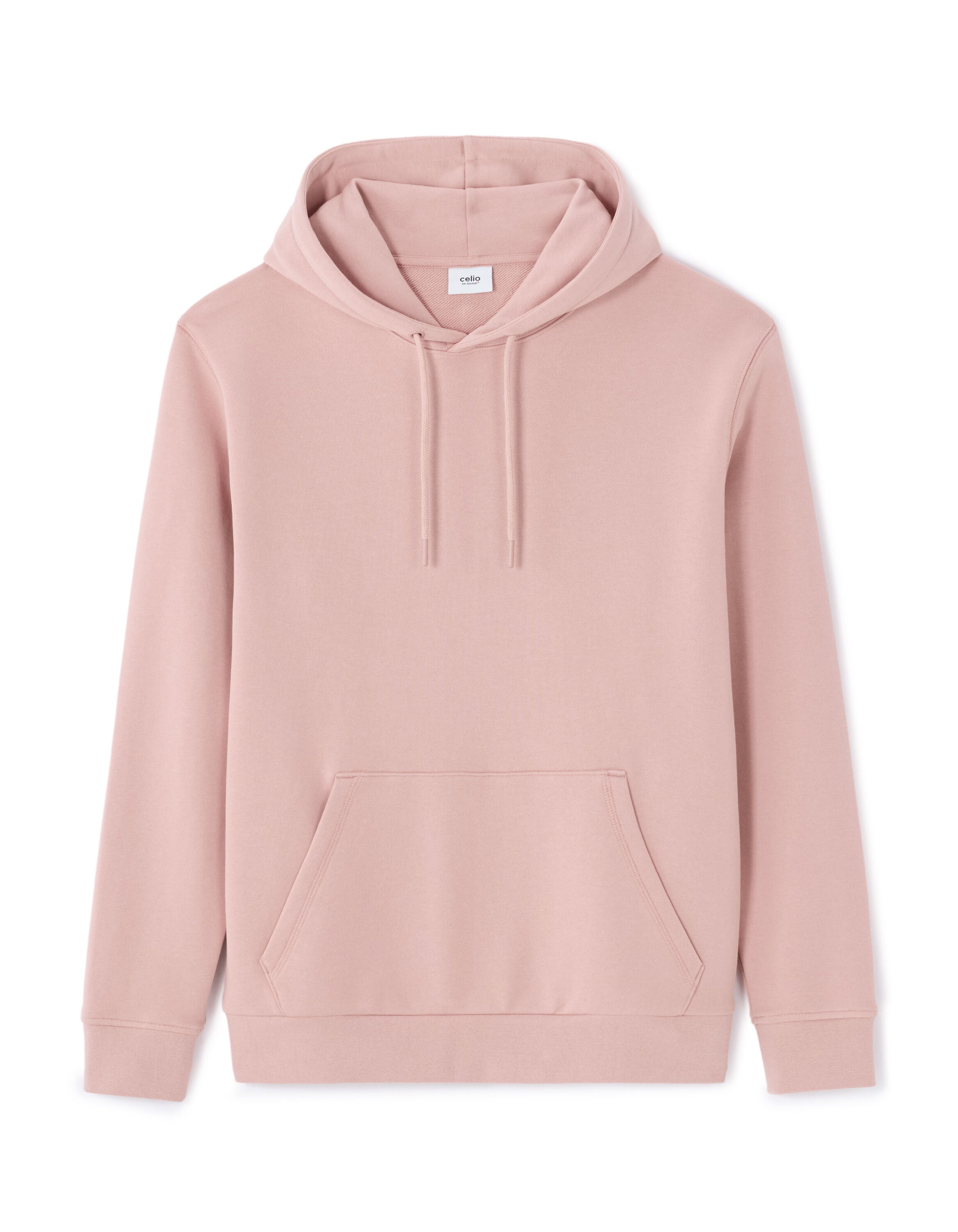 Regular Fit 100% Cotton Hooded Sweatshirt - Light Pink