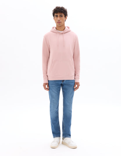 Celio Mens Pink Solid Regular Fit Cotton Sweatshirt