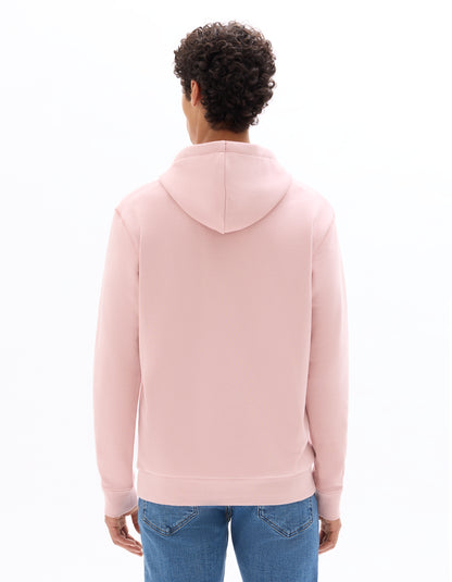 Celio Mens Pink Solid Regular Fit Cotton Sweatshirt