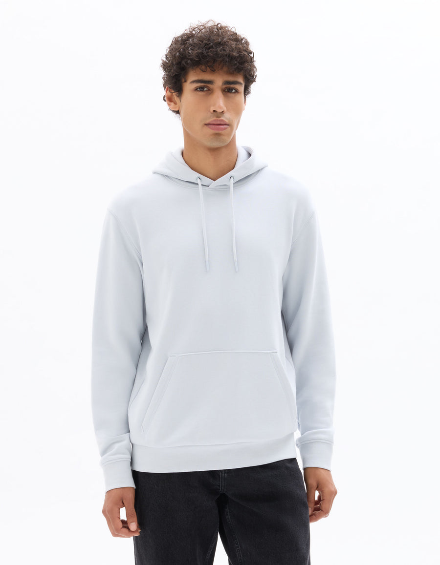 Regular Fit 100% Cotton Solid Hooded Sweatshirt