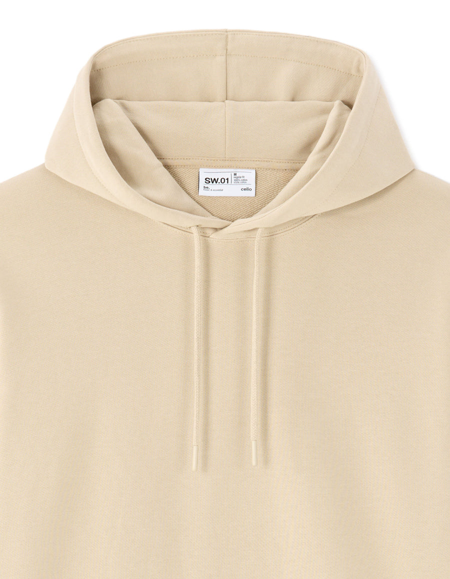Regular Fit 100% Cotton Solid Hooded Sweatshirts