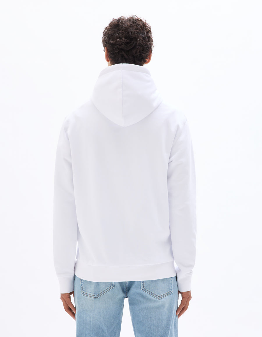 Regular Fit 100% Cotton Solid Hooded Sweatshirt