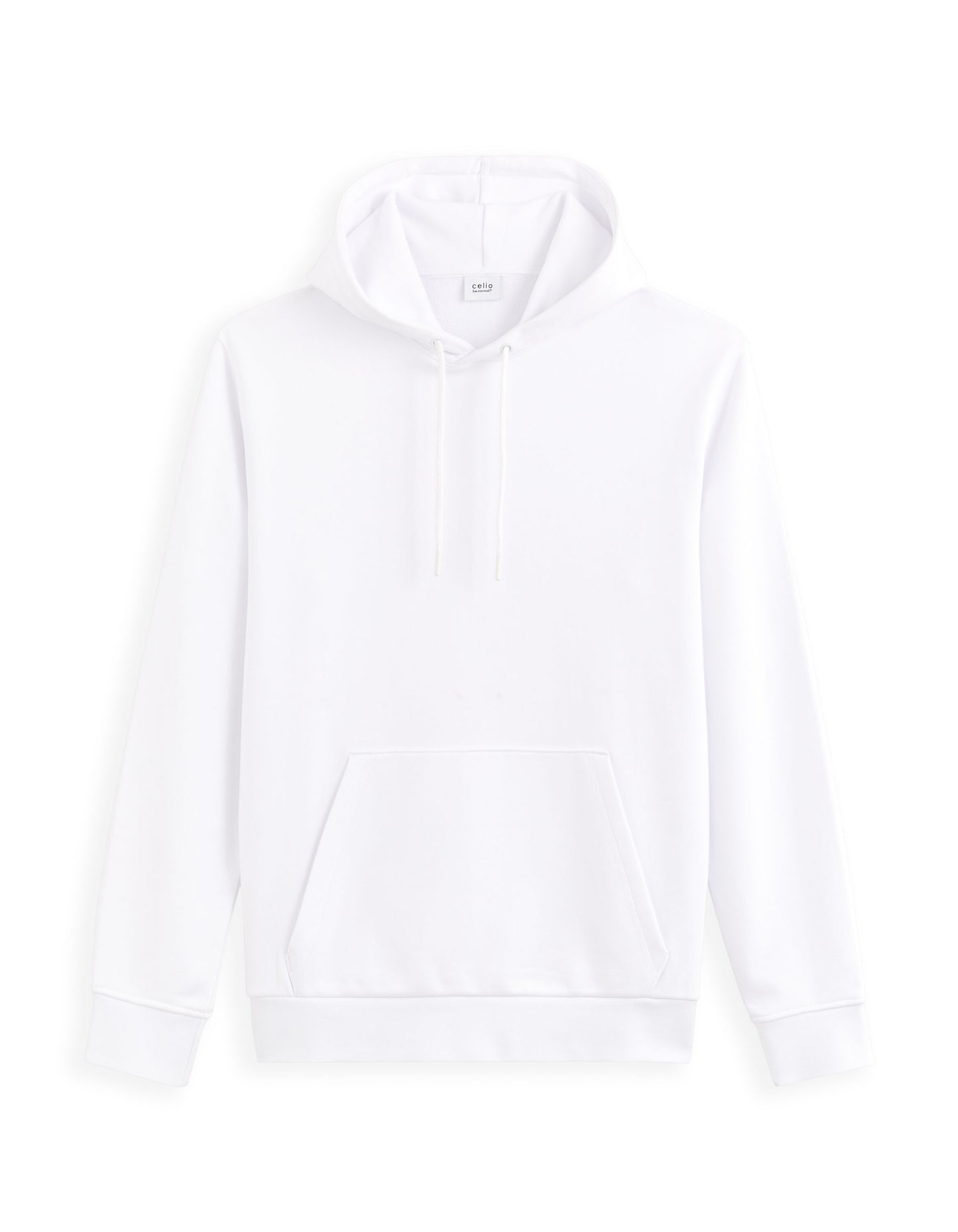 Regular Fit 100% Cotton Solid Hooded Sweatshirt