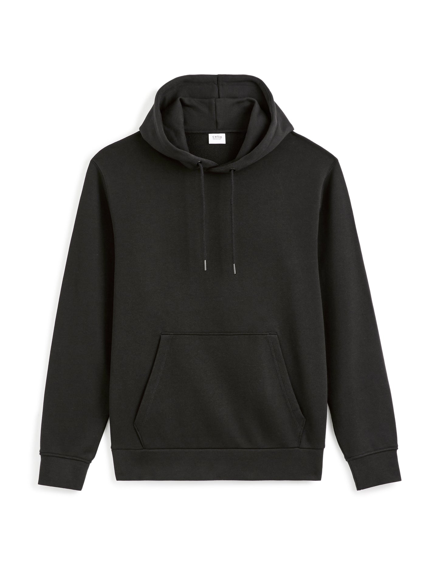 Regular Fit 100% Cotton Solid Hooded Sweatshirt