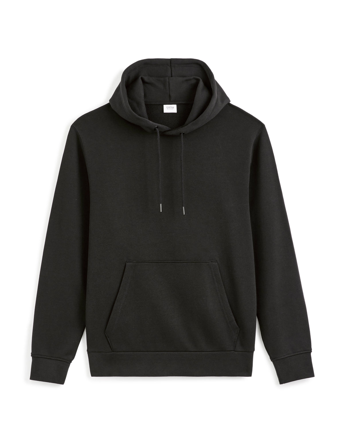 Regular Fit 100% Cotton Solid Hooded Sweatshirt