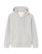 Regular Fit 100% Cotton Solid Hooded Sweatshirts - Grey