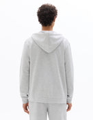 Regular Fit 100% Cotton Solid Hooded Sweatshirts - Grey