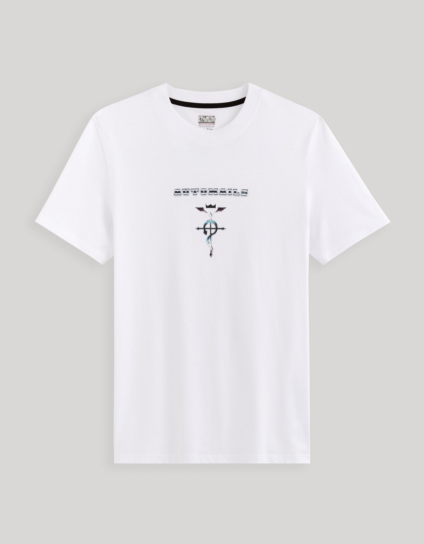 Full Metal Alchemist - White Printed Cotton T-Shirt