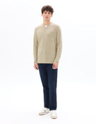 Regular Fit Poly-Cotton Solid Crew Neck Sweaters