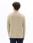 Regular Fit Poly-Cotton Solid Crew Neck Sweaters