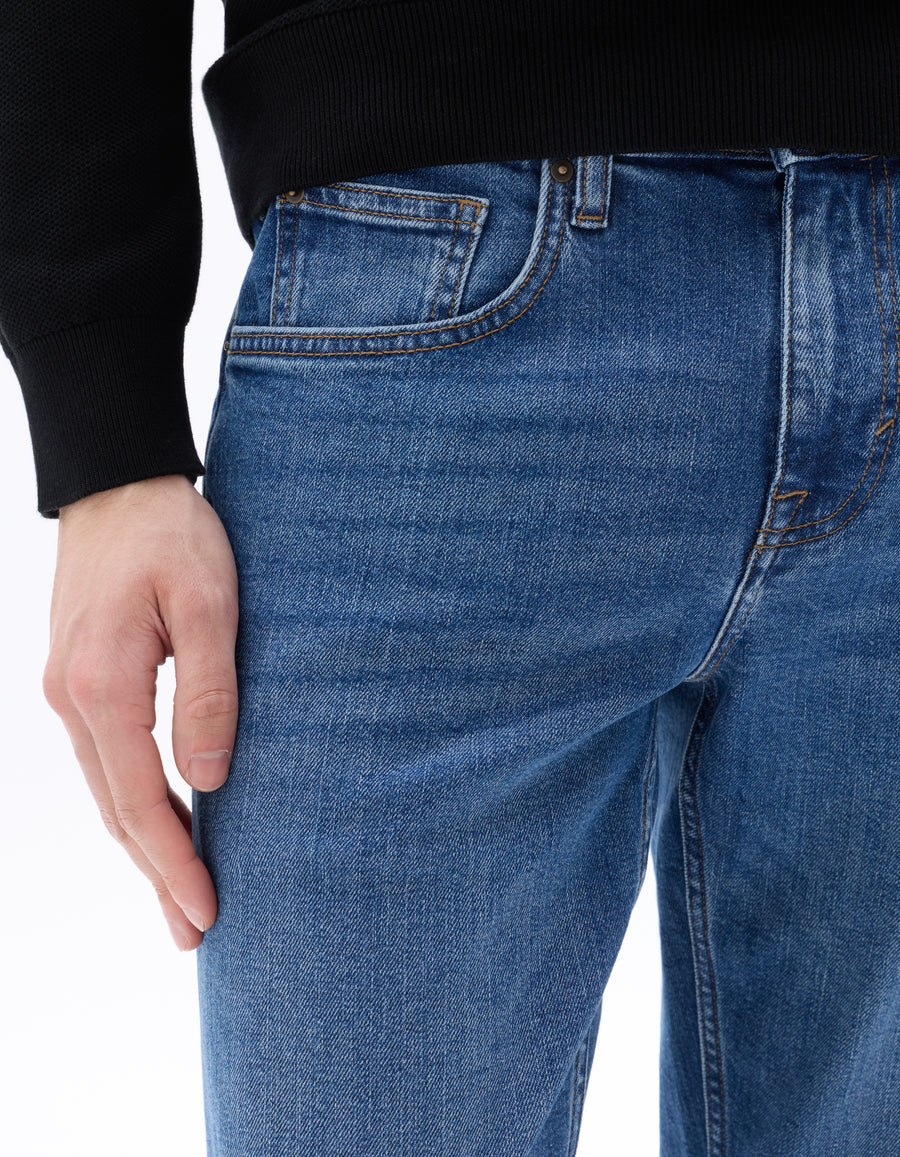 Regular Fit 100% Cotton Solid Jeans