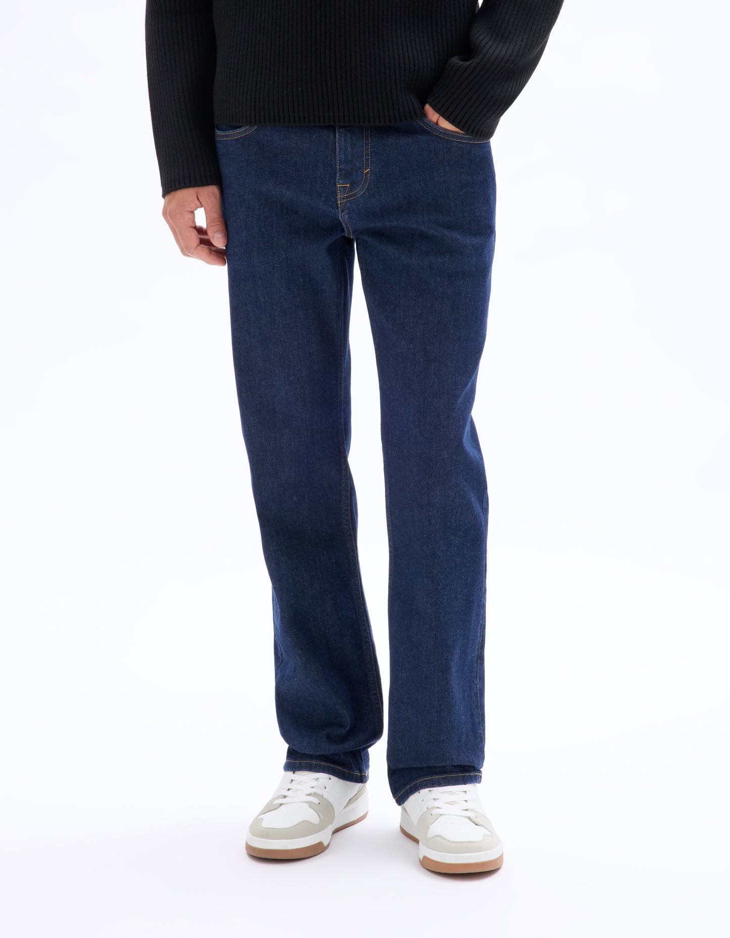Regular Fit 100% Cotton Solid Jeans