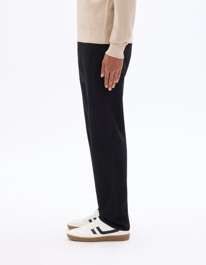 Celio* Solid Cotton Black Straight Fit Men Jeans