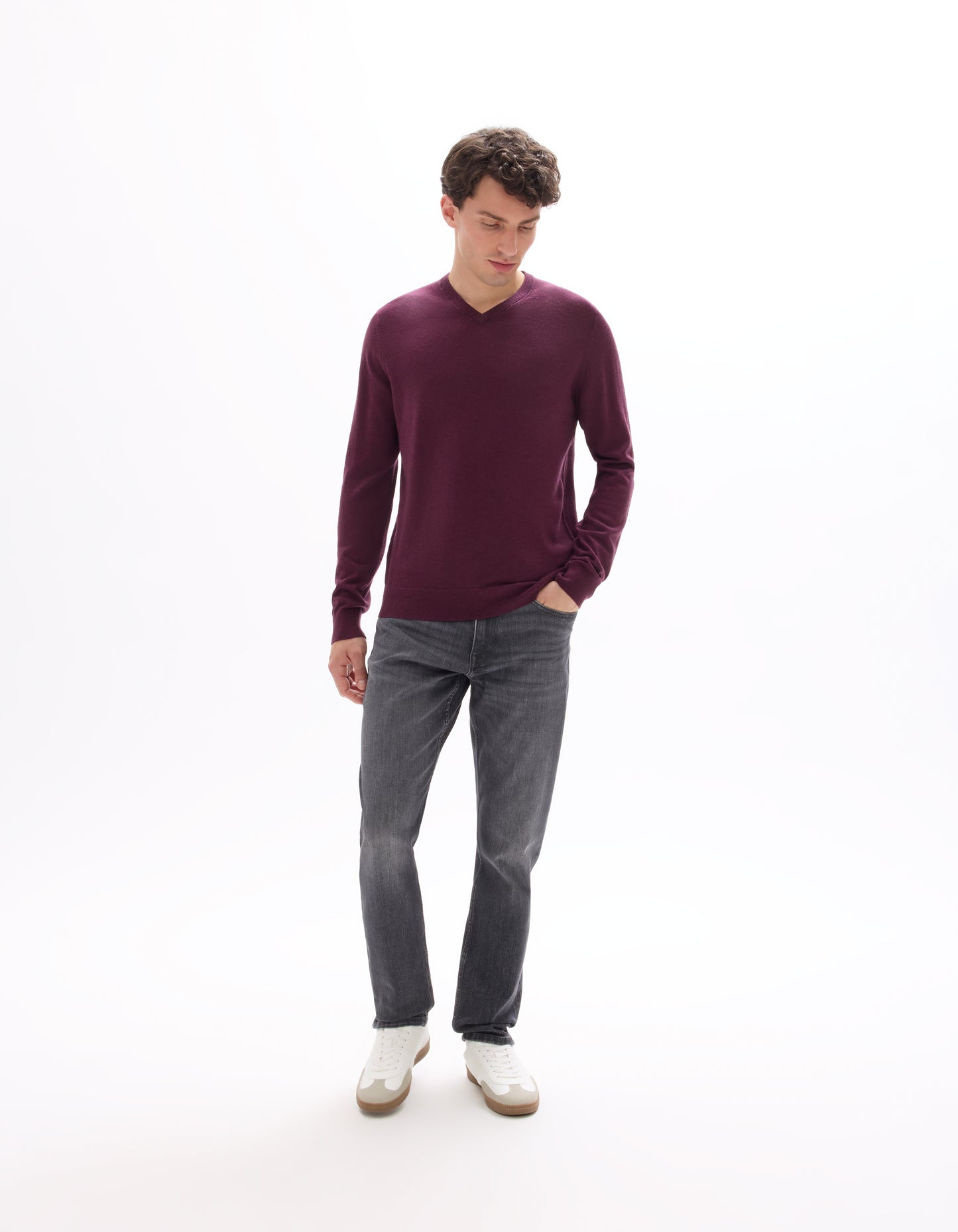 Regular Fit 100% Cotton Solid  Jeans - Grey