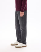 Regular Fit 100% Cotton Solid  Jeans - Grey