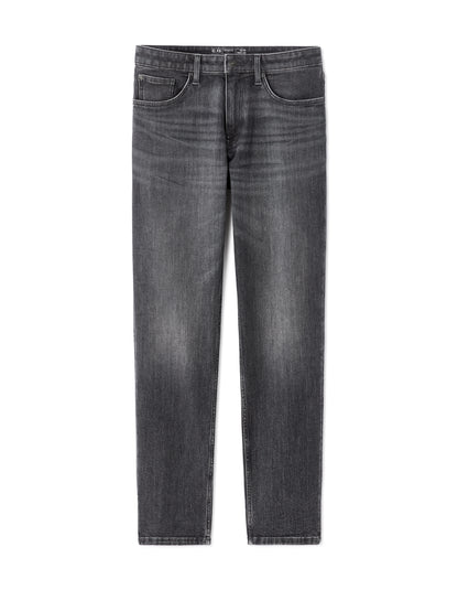 Celio Solid Straight Fit Cotton-Poly-Blend Grey Jeans