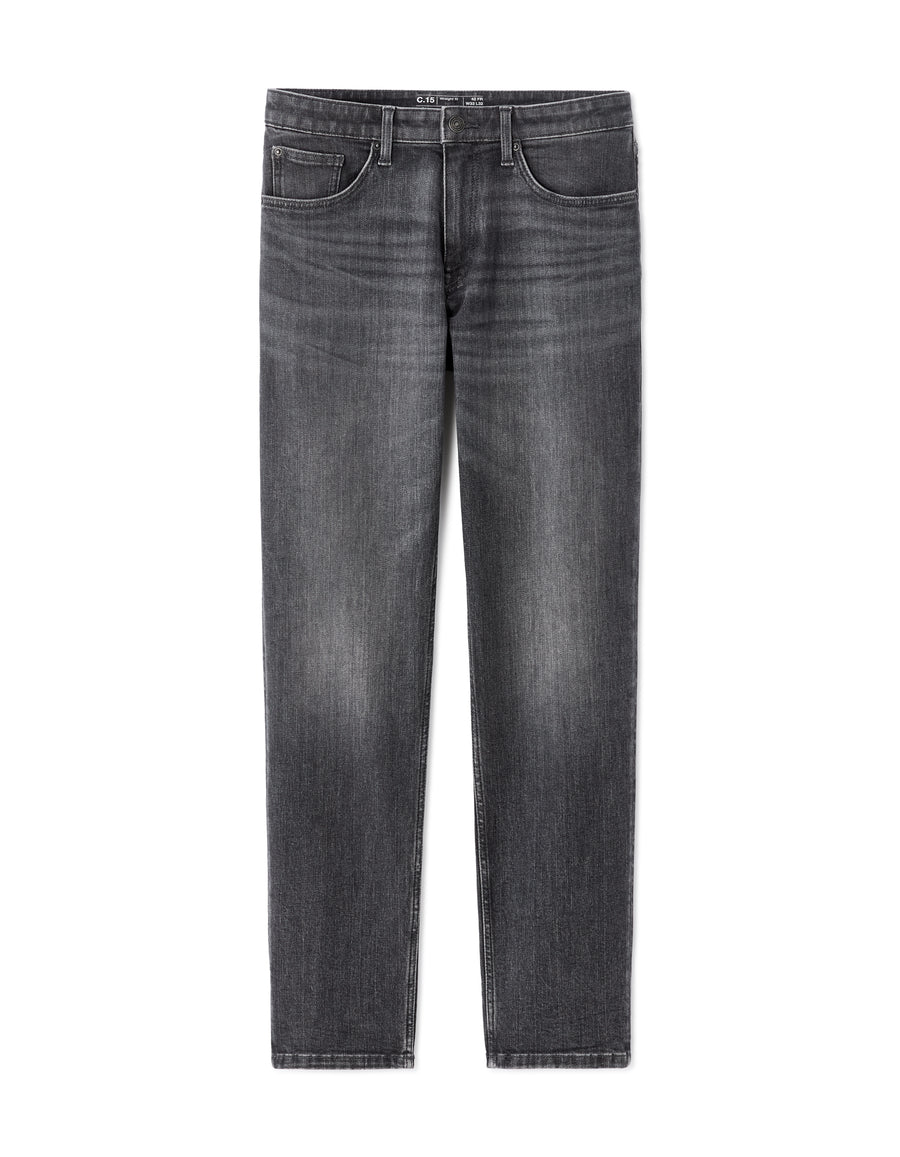 Regular Fit 100% Cotton Solid  Jeans - Grey