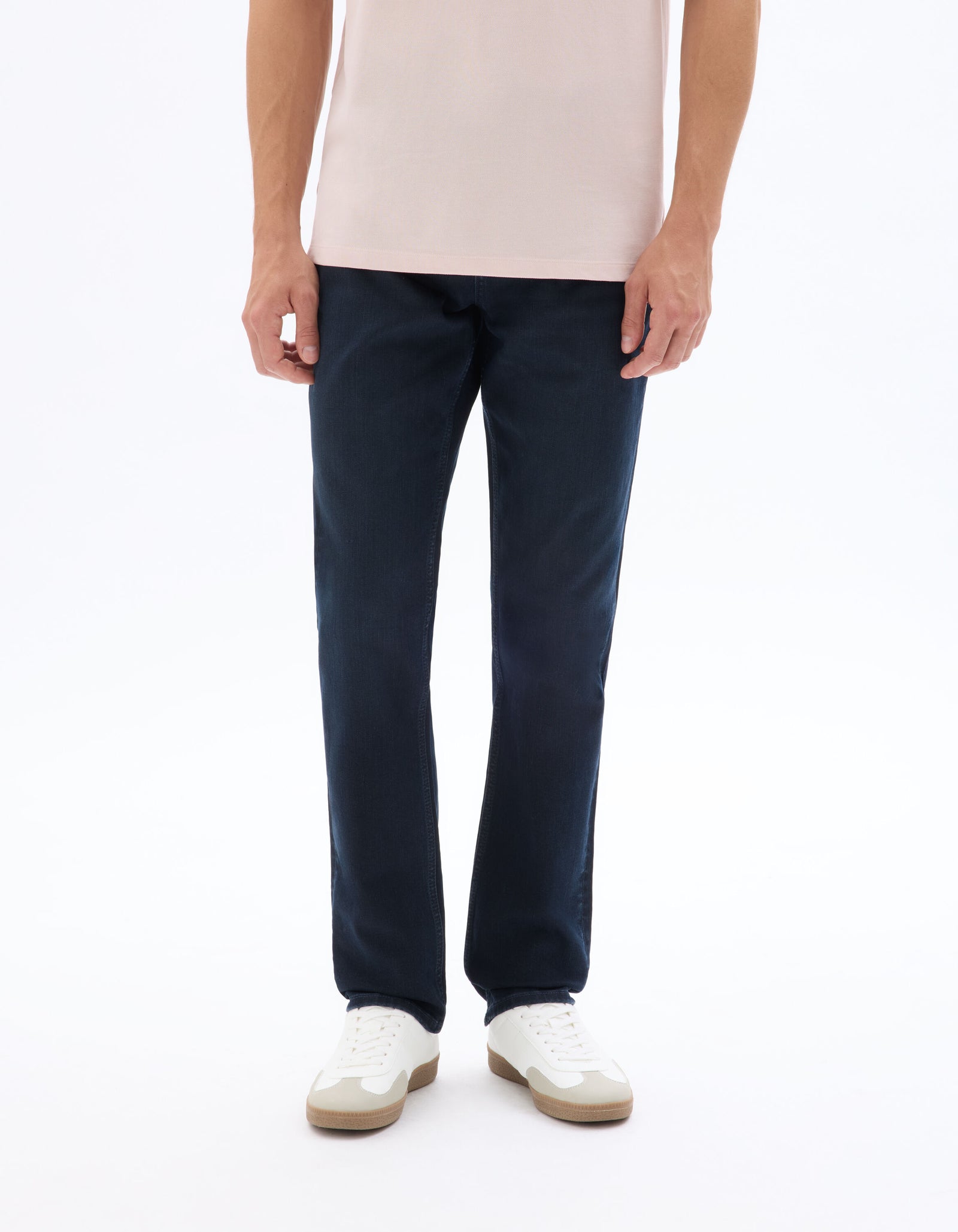 Celio* Straight Fit Cotton blend Jeans-Navy Blue