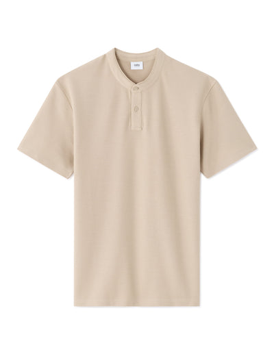 Celio Solid Regular Fit Cotton Beige Tshirts