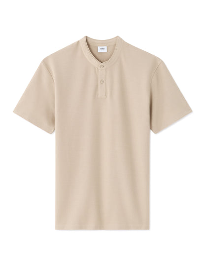Celio Solid Regular Fit Cotton Beige Tshirts