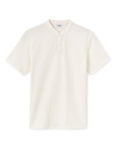 Celio* Regular Fit -Cotton Polo Tshirt- Off White