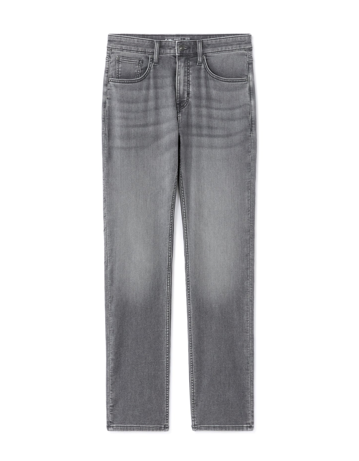 Celio* Men Grey Solid Straight Fit Cotton Jeans