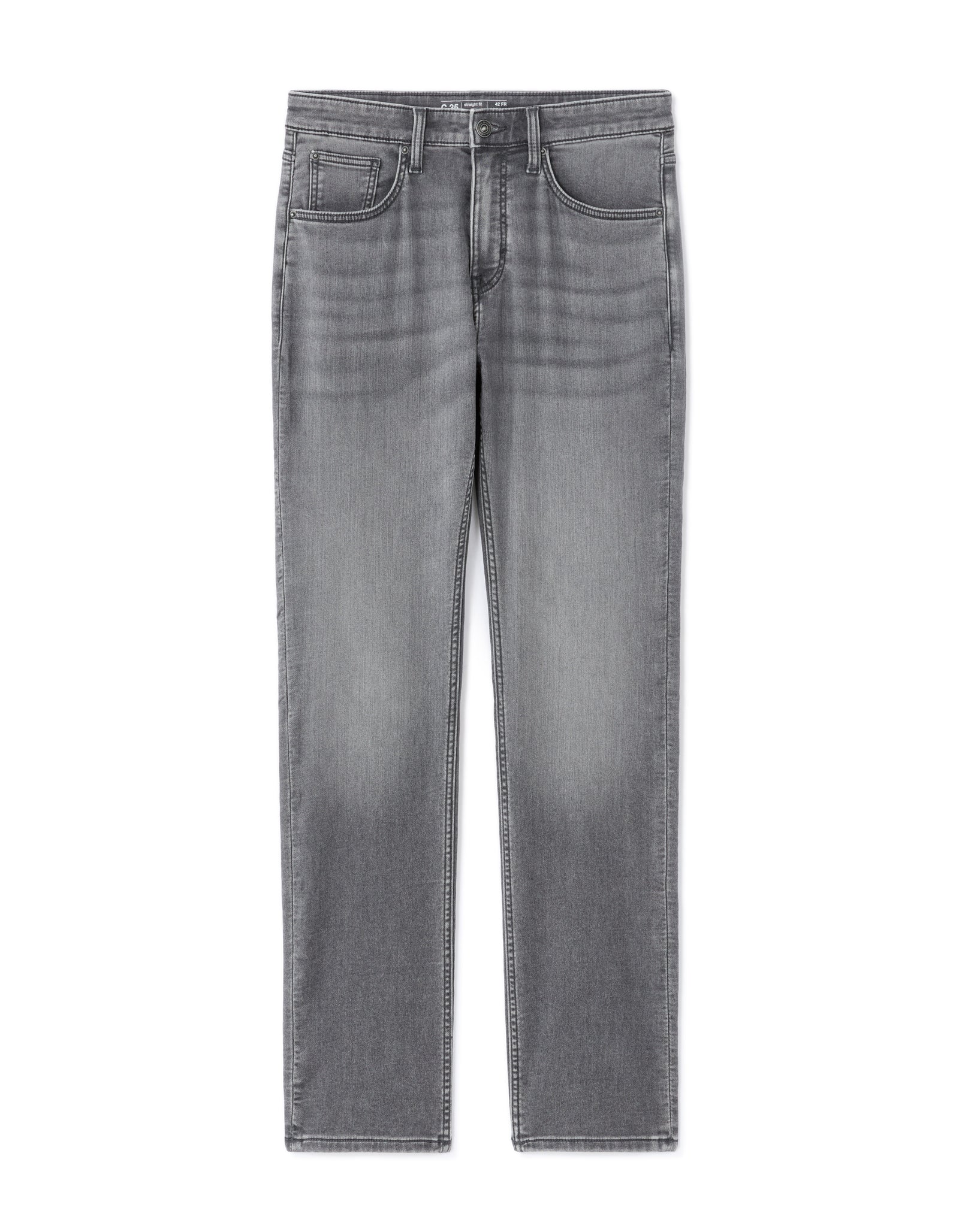 Celio* Men Grey Solid Straight Fit Cotton Jeans