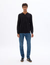 Celio* Blue Straight Fit Men Cotton Solid Jeans