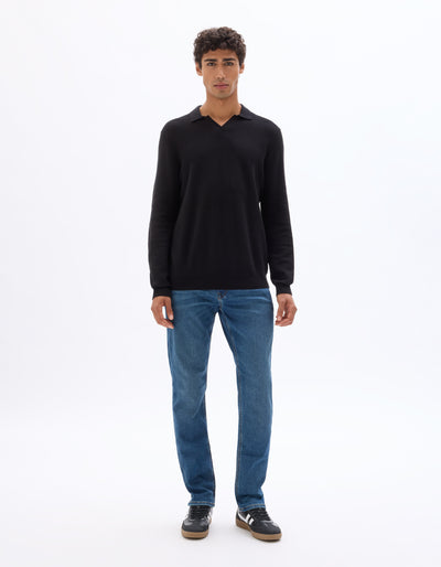 Celio* Blue Straight Fit Men Cotton Solid Jeans