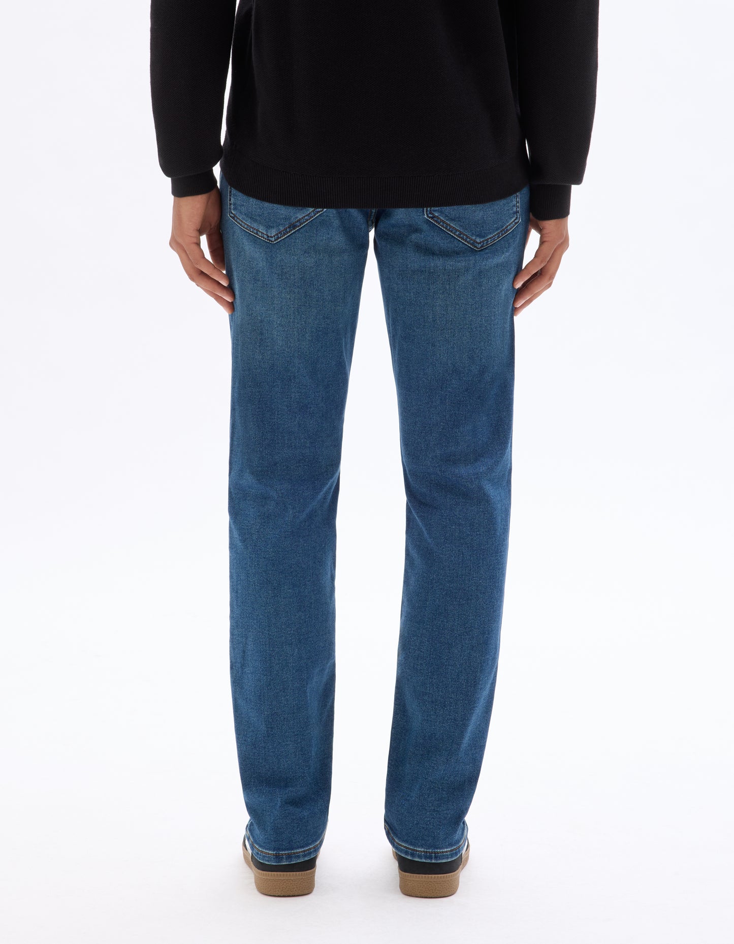 Celio* Blue Straight Fit Men Cotton Solid Jeans
