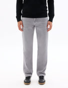 Straight Fit 100% Cotton Solid  Jeans - Grey