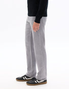 Straight Fit 100% Cotton Solid  Jeans - Grey