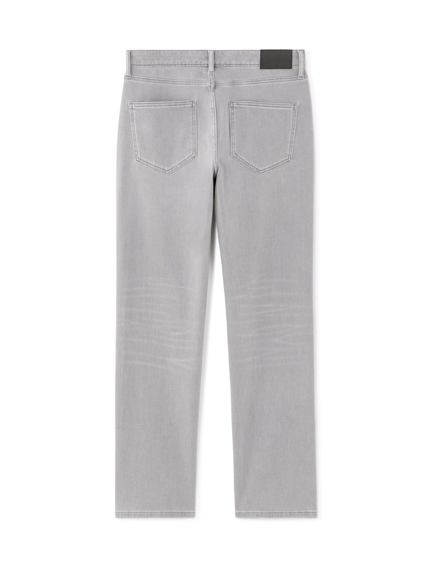 Straight Fit 100% Cotton Solid  Jeans - Grey