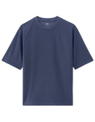 Celio* Navy Blue Cotton Solid Regular Fit Men T-Shirt