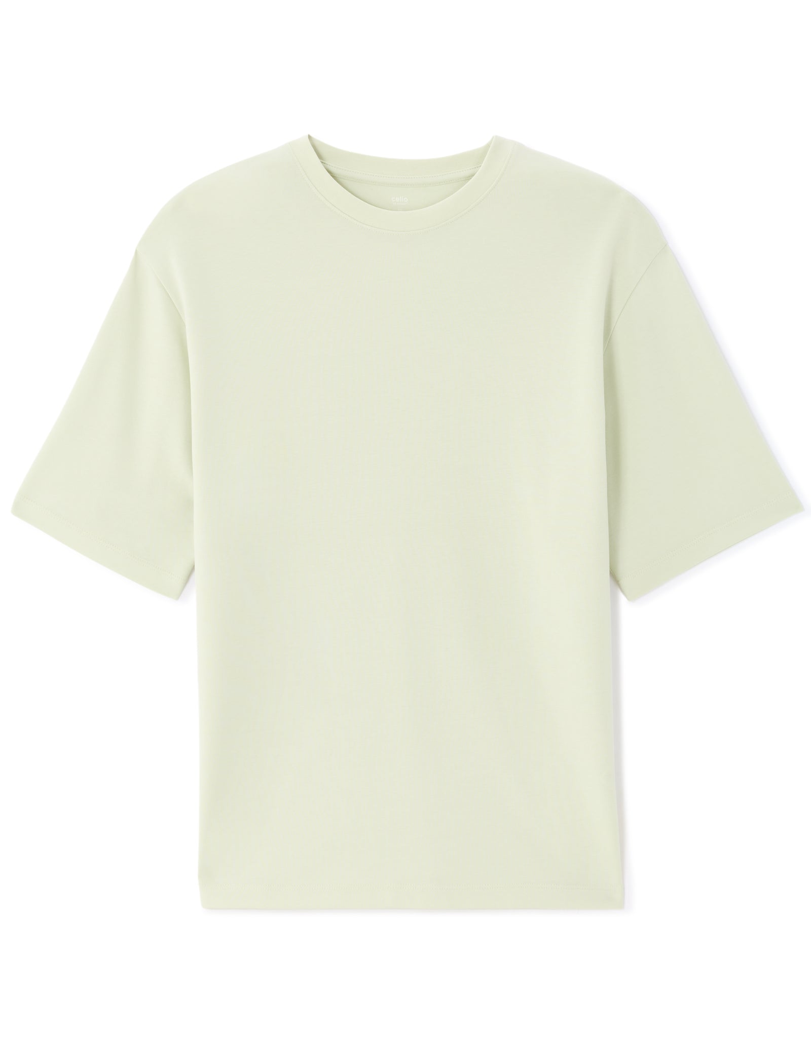 Celio Solid Slim Fit Cotton-Poly-Blend Green T-Shirt