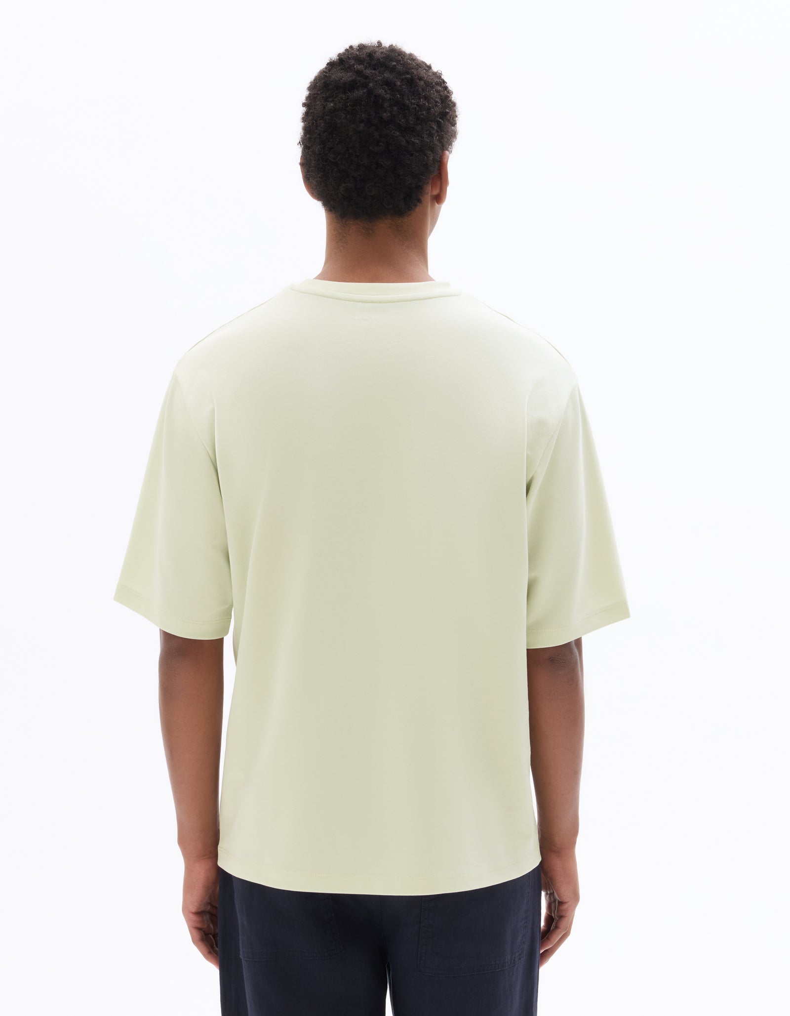 Celio Solid Slim Fit Cotton-Poly-Blend Green T-Shirt