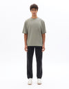 Celio* Men Grey Solid Oversized Cotton T-Shirts