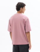 Celio Solid Regular Fit Cotton Poly Blend Pink Tshirts