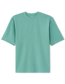 Regular Fit Cotton Blend Solid Round Neck T-Shirt - Blue