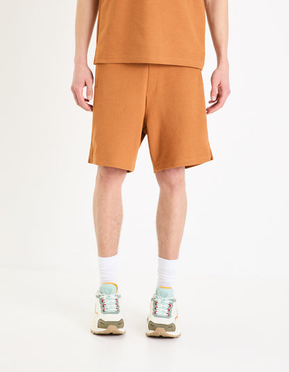 Brown Regular Fit Shorts