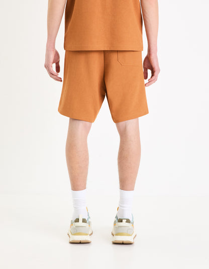 Brown Regular Fit Shorts