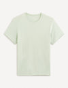 Celio* Solid Regular Fit Cotton Green T-Shirt
