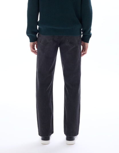 Celio* Cotton Black Solid Men Straight Fit Jeans